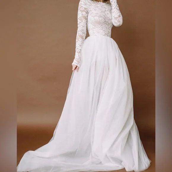 Tulle Skirt White Lace Bodysuit Skirt Anna Skoblikova Dresses